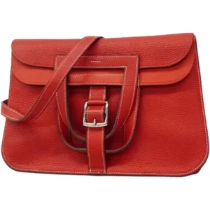 エルメス アルザン31 ショルダーバッグ レザー C刻印 シルバー金具