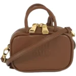 ミュウミュウ ハンドバッグ レザー