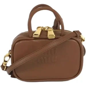 ミュウミュウ ハンドバッグ レザー