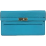 エルメス ケリーウォレット 財布 レザー T刻印 シルバー金具