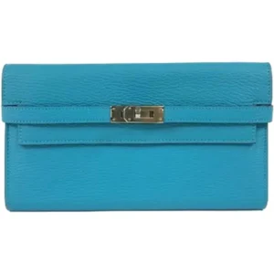 エルメス ケリーウォレット 財布 レザー T刻印 シルバー金具