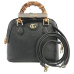 グッチ バンブー ハンドバッグ レザー