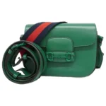 グッチ ホースビット シェリーライン ショルダーバッグ レザー