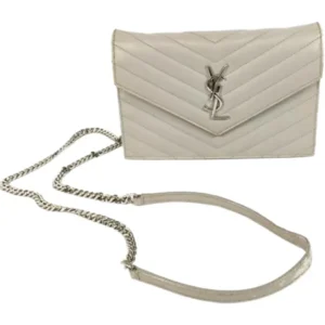 サンローラン クラシックモノグラム チェーンウォレット レザー