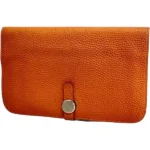 エルメス ドゴンGM 財布 レザー □N刻印 シルバー金具