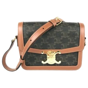 セリーヌ トリオンフ ショルダーバッグ PVC レザー