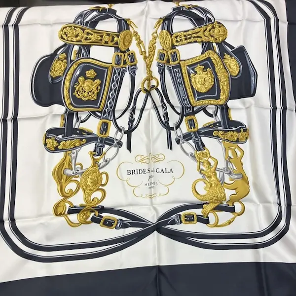 エルメス　スカーフ　カレ90　ブリッド・ドゥ・ガラ