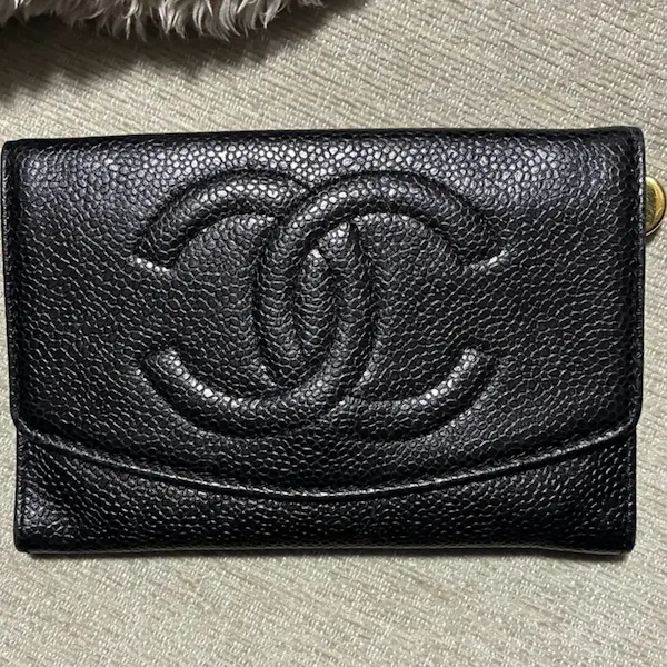 シャネル　キャビアスキン　ココマーク　財布