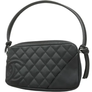 シャネル カンボン ショルダーバッグ ラムスキン