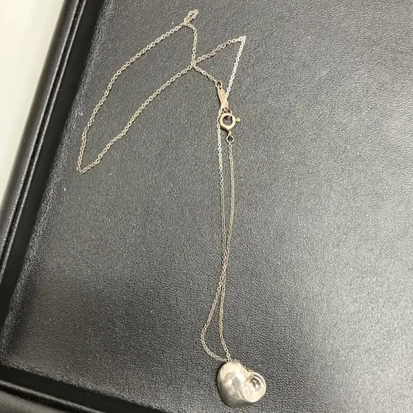 ティファニー　フォールドハート　ネックレス