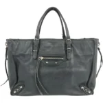 バレンシアガ ペーパーA6 ハンドバッグ レザー