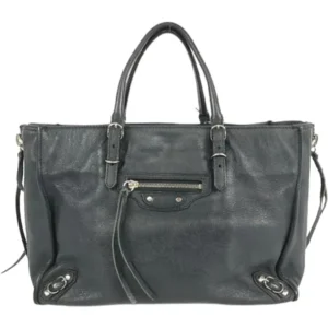 バレンシアガ ペーパーA6 ハンドバッグ レザー