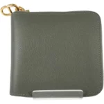 エルメス ジップアンゴー2 財布 レザー W刻印 ゴールド金具