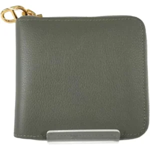 エルメス ジップアンゴー2 財布 レザー W刻印 ゴールド金具