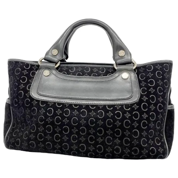 セリーヌ Cマカダム ブギーバッグ ハンドバッグ スウェード