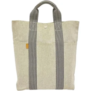 エルメス ニューフールトゥカバス トートバッグ キャンバス シルバー金具