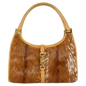 グッチ ジャッキー ハンドバッグ ハラコ