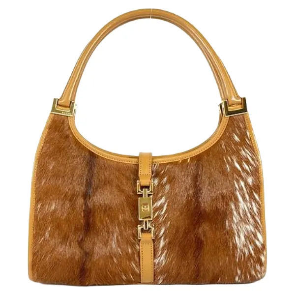 グッチ ジャッキー ハンドバッグ ハラコ