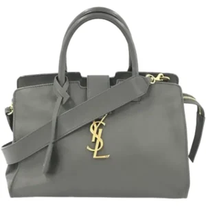 サンローラン ダウンタウンカバス ハンドバッグ レザー スエード