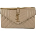 サンローラン マトラッセ エンベロープスモール ショルダーバッグ レザー