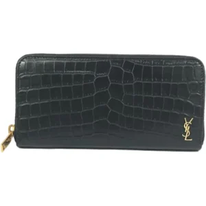 サンローラン タイニーカサンドラ 財布 クロコ