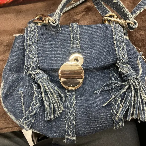 クロエ　ペネロペ　デニム　ショルダーバッグ