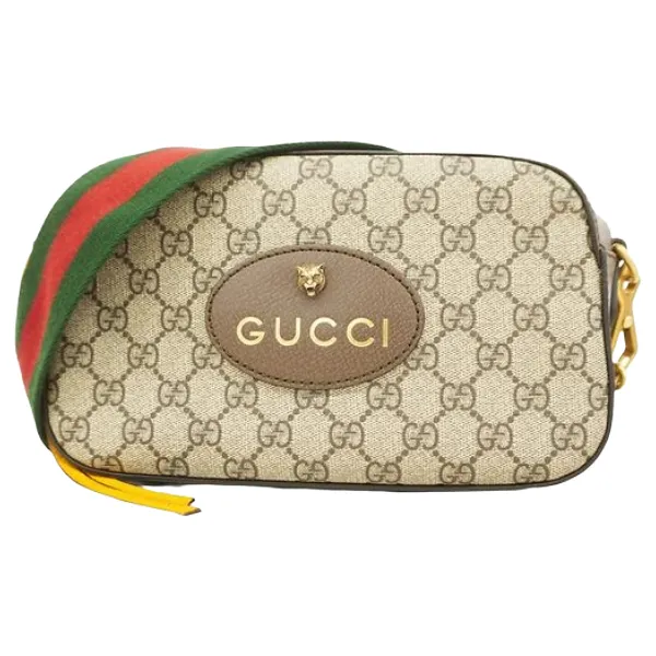 グッチ GGスプリーム シェリーライン ショルダーバッグ PVC