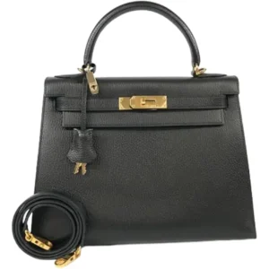 エルメス ケリー28 ハンドバッグ レザー □G刻印 ゴールド金具
