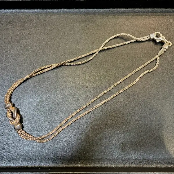 ティファニー　ダブルロープ　センターノット　ネックレス