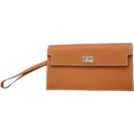 エルメス ケリーポケットロング 財布 レザー B刻印 シルバー金具