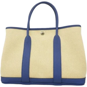 エルメス ガーデンパーティTPM トートバッグ キャンバス Z刻印 シルバー金具