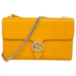 グッチ インターロッキングG ショルダーバッグ レザー