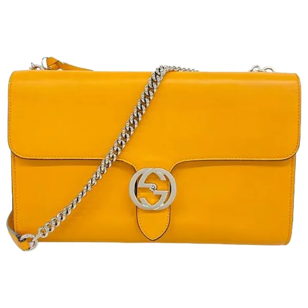 グッチ インターロッキングG ショルダーバッグ レザー