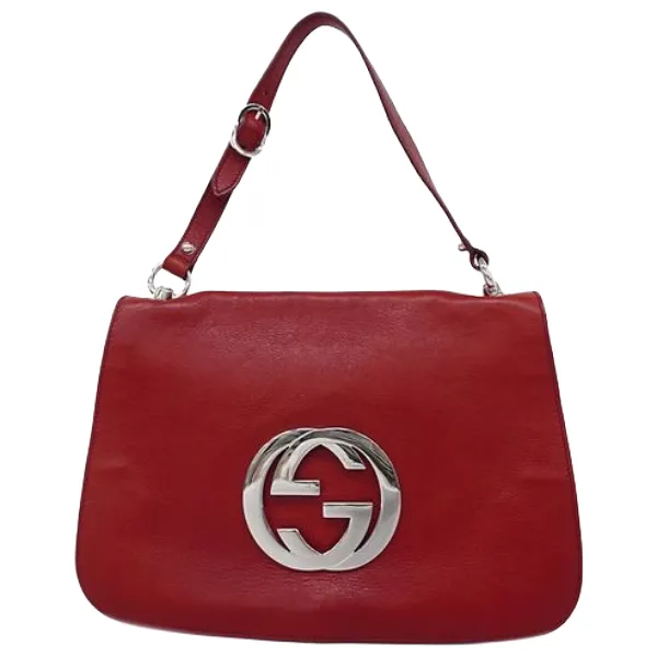 グッチ インターロッキングG ショルダーバッグ レザー