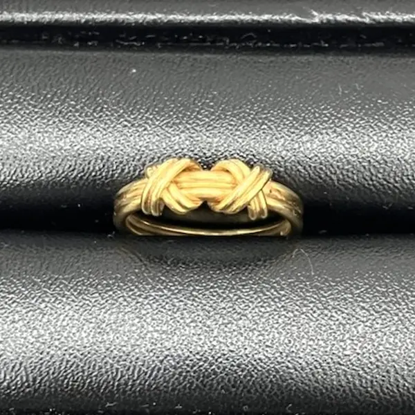 ティファニー　ダブルシグネチャー　リング