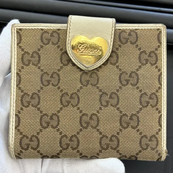 グッチ　GGキャンバス　コンパクトウォレット