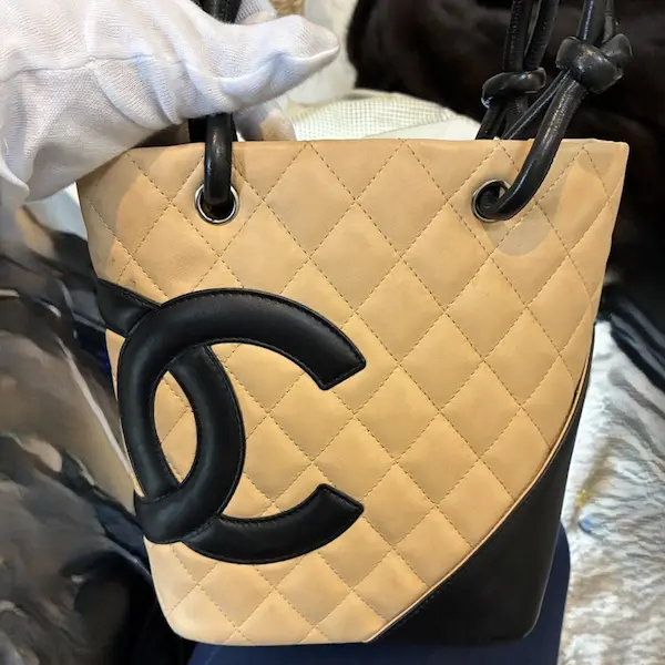 シャネル　カンボンライン　トートバッグ