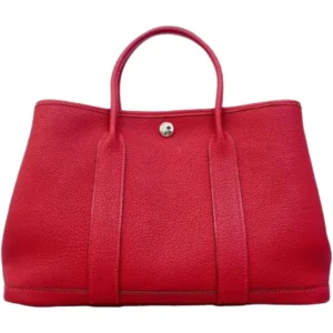 エルメス ガーデンパーティTPM ハンドバッグ レザー T刻印 シルバー金具