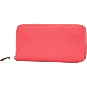 エルメス アザップロングシルクイン 財布 レザー C刻印 シルバー金具