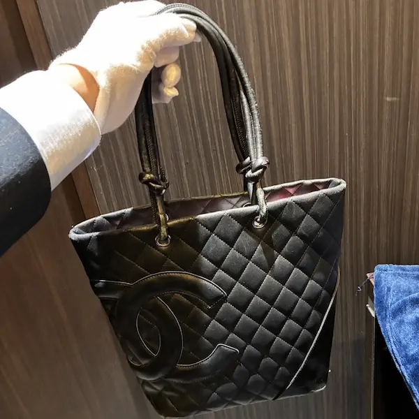 シャネル　カンボンライン　トートバッグ