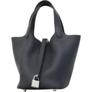エルメス ピコタンロックPM ハンドバッグ レザー K刻印 シルバー金具