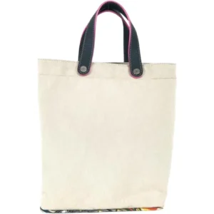 エルメス プティアッシュ ハンドバッグ キャンバス シルバー金具