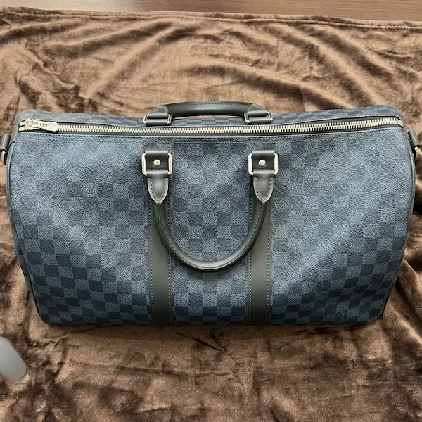 ルイ・ヴィトン　ダミエ・コバルト　キーポル・バンドリエール