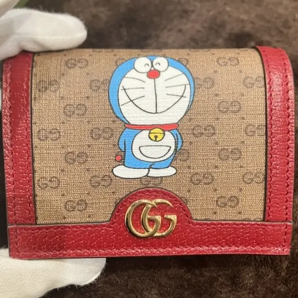 グッチ　ドラえもんコラボ　ミニGGスプリーム　コンパクトウォレット