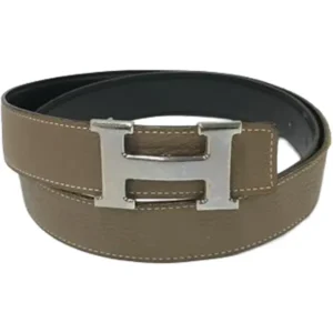 エルメス Hベルト ベルト レザー □N刻印 シルバー金具