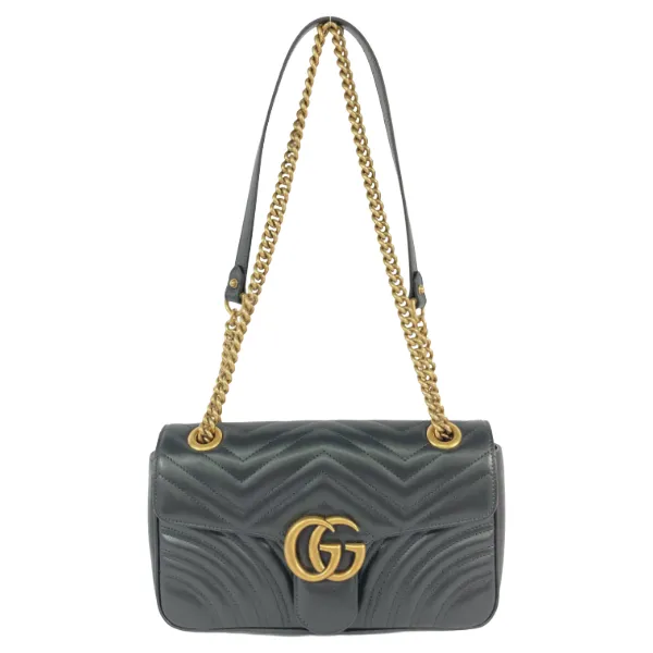 グッチ GGマーモント ショルダーバッグ レザー