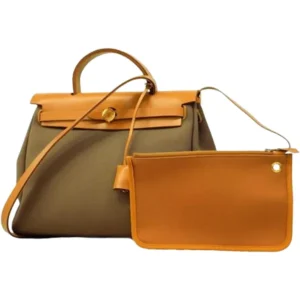 エルメス エールバッグジップPM ショルダーバッグ キャンバス B刻印 ゴールド金具