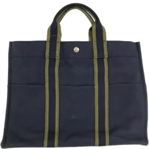 エルメス フールトゥMM トートバッグ キャンバス シルバー金具