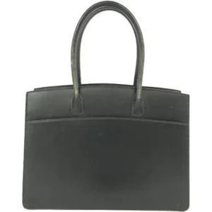 エルメス ホワイトバスPM ハンドバッグ レザー ゴールド金具