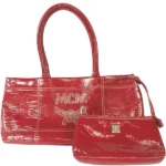 MCM ショルダーバッグ パテントレザー